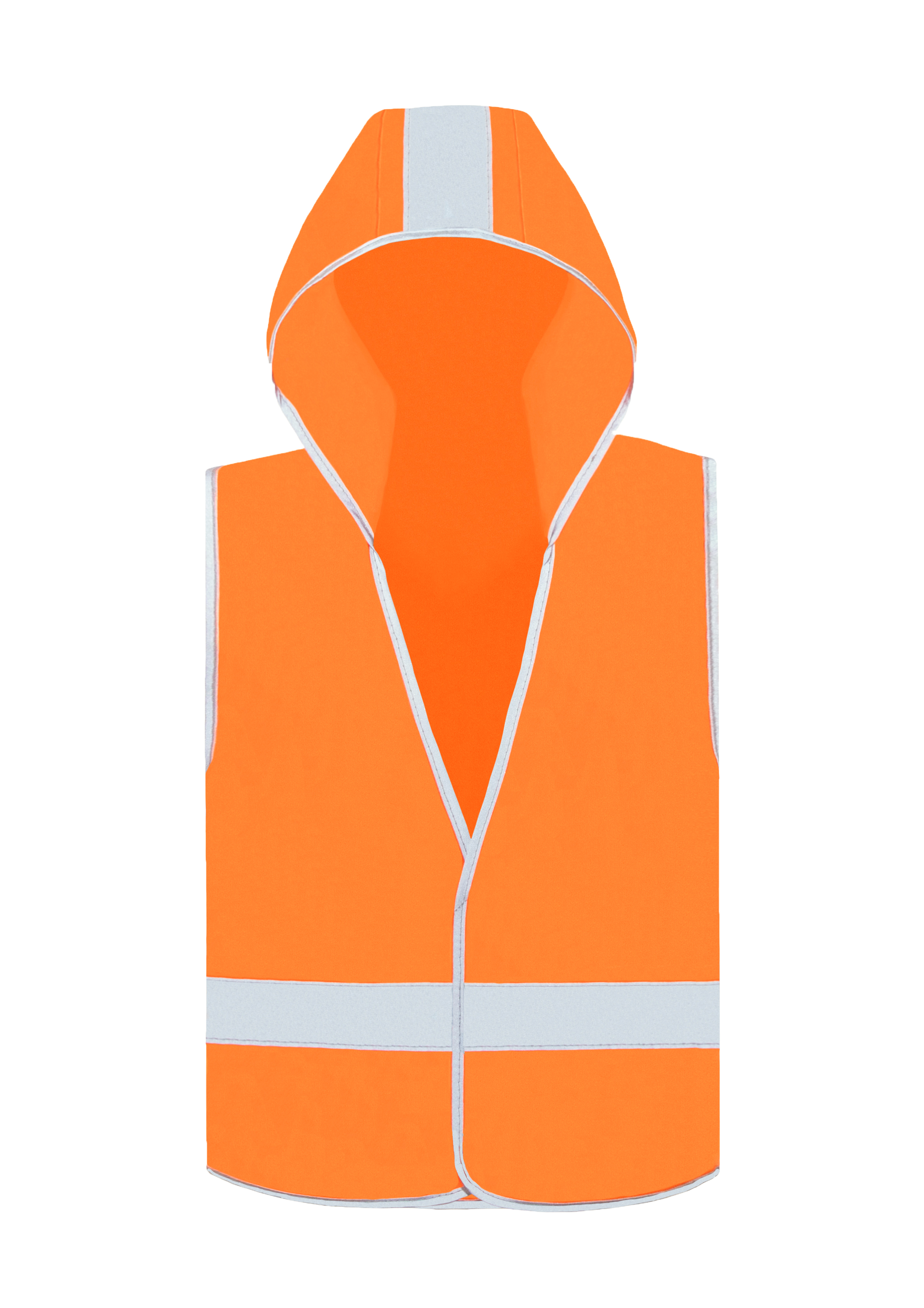 Kids' Hooded Hi-Vis Safety Vest Odense — besticken oder bedrucken lassen