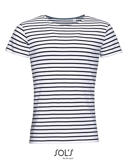 SOL'S Men's Round Neck Striped T-Shirt Miles