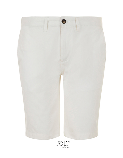 SOL'S Men's Jasper Bermuda Short in White