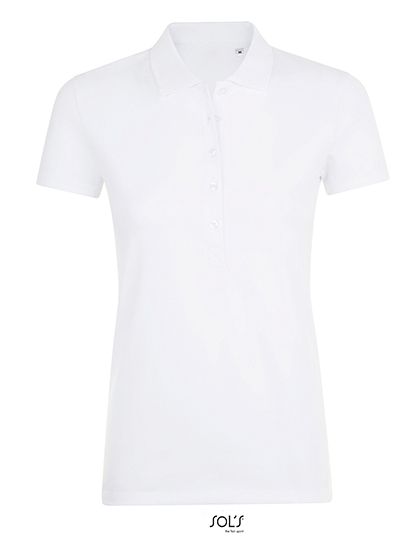Women's Phoenix Polo – 95% Baumwolle / 5% Elasthan (Grey Melange: 82% Baumwolle / 13% Viskose / 5% Elasthan), (Charcoal Melange: 56% Baumwolle / 39% Polyester / 5% Elasthan), (Heather Oxblood: 57% Baumwolle / 38% Polyester / 5% Elasthan)