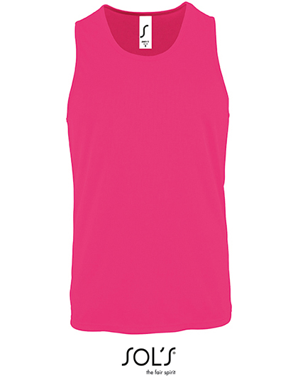 SOL'S Men's Sports Tank Top Sporty in Neon Pink