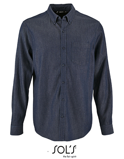 SOL'S Men's Denim Shirt Barry