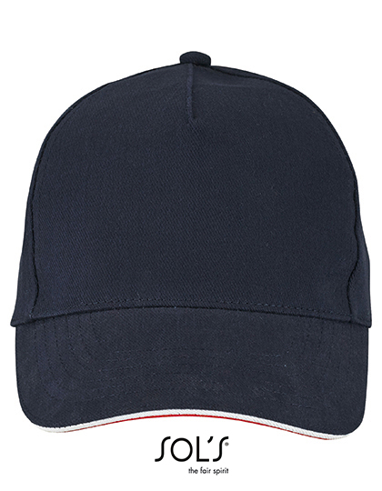 SOL'S Unisex Contrast Three-Colour Cap Longchamp