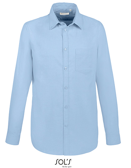 SOL'S Men's Boston Fit Shirt in Sky Blue