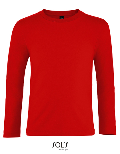 SOL'S Kids' Imperial Long Sleeve T-Shirt in Red