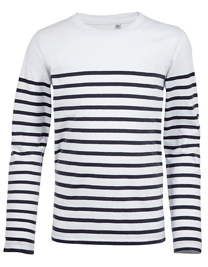 SOL'S Kids' Long Sleeve Striped T-Shirt Matelot