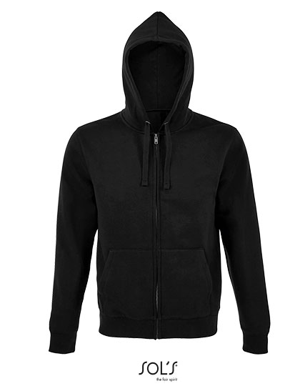 SOL'S Men's Zip Hoodie Spike in Black