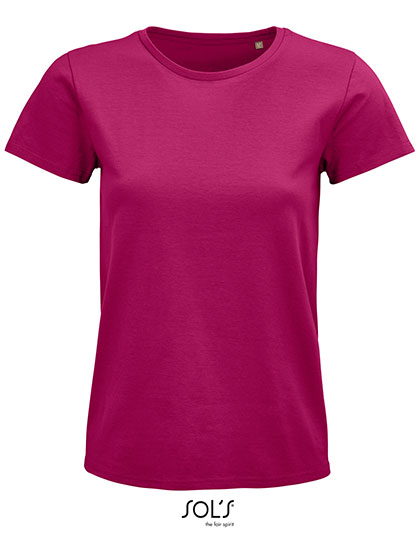 SOL'S Women's Pioneer T-Shirt in Fuchsia