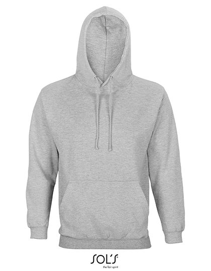 SOL'S Unisex Condor Hooded Sweatshirt in Grey Melange
