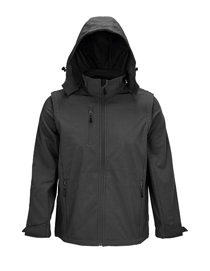 SOL'S Softshell Jacket 3in1 Falcon in Charcoal Grey (Solid)