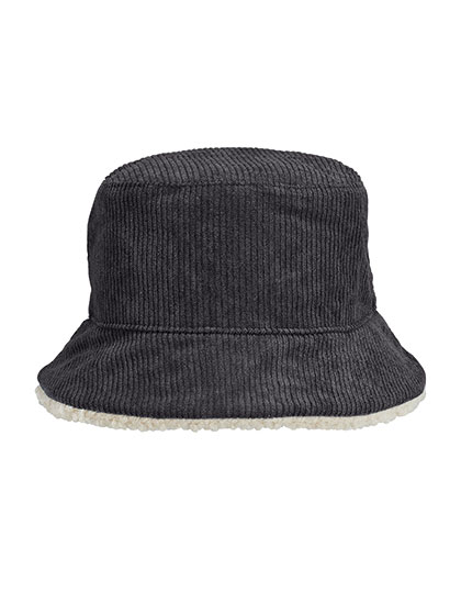 Reversible Sherpa And Velvet Bucket Hat — besticken oder bedrucken lassen