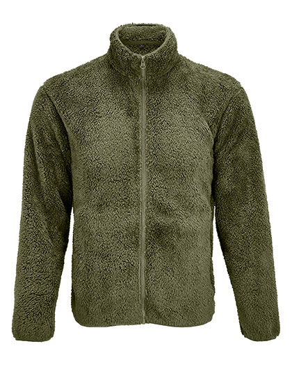 SOL'S Unisex Fleece Zip Jacket Finch in Army