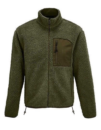 SOL'S Unisex Sherpa Jacket Fury in Army