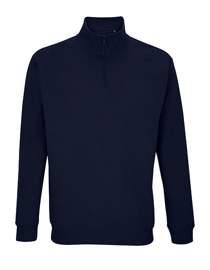 SOL'S Unisex 1/4 Zip Sweatshirt Conrad in French Navy