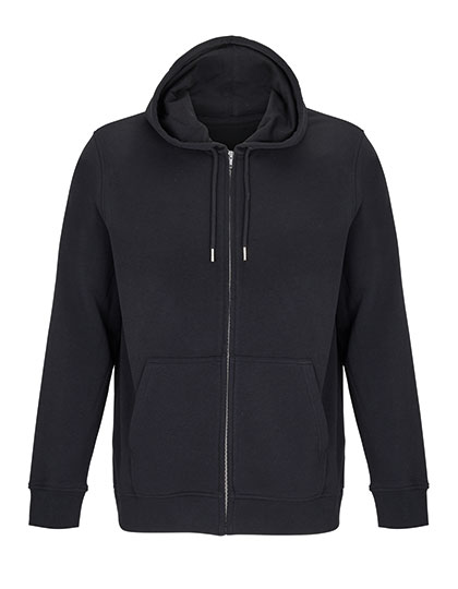 SOL'S Unisex Full-Zip Hoodie Calipso in Black