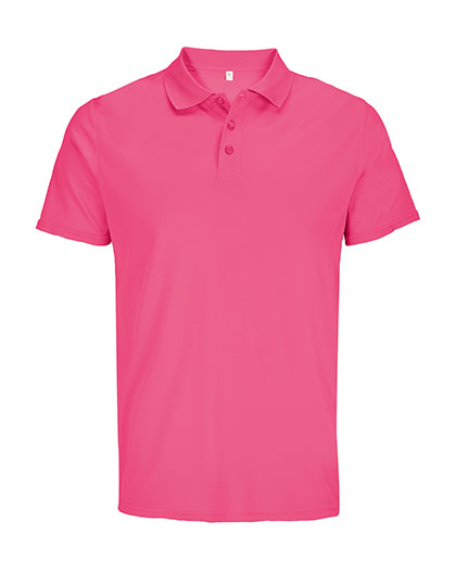 SOL'S Unisex Pitcher Sports Polo Shirt in Ribbon Pink