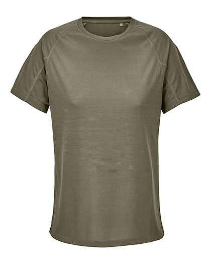 SOL'S Women's Raglan Sleeve T-Shirt Vortex in Army
