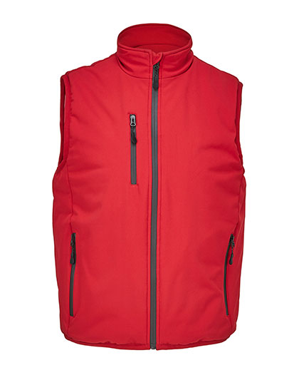 SOL'S Unisex Lined Softshell Bodywarmer Falcon in Pepper Red
