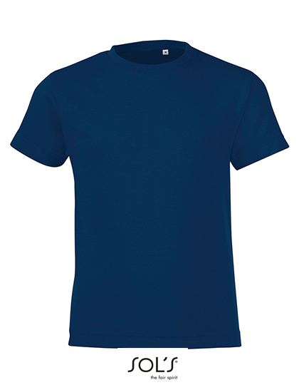 SOL'S Kids' Round Collar T-Shirt Regent Fit in French Navy