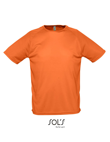SOL'S Men's Raglan Sleeves T Sporty in Orange