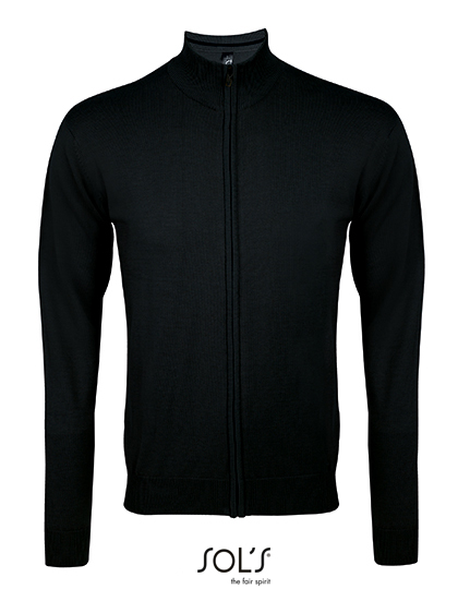 Men's Zipped Knitted Cardigan Gordon — besticken oder bedrucken lassen