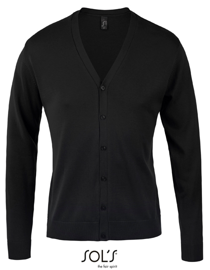 SOL'S Men's Golden V-Neck Knitted Cardigan