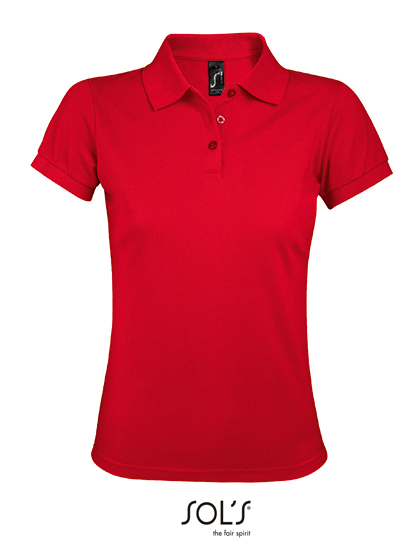 SOL'S Women's Polo Shirt Prime in Red