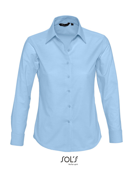 Women's Oxford-Blouse Embassy Long Sleeve — besticken oder bedrucken lassen