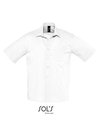 SOL'S Popeline-Shirt Bristol Short Sleeve in White