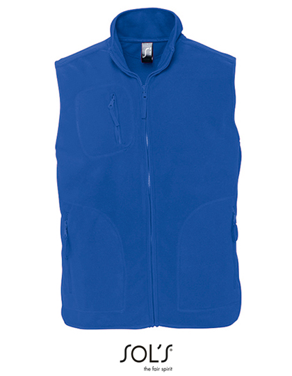 SOL'S Unisex Fleece Vest Norway in Royal Blue 241