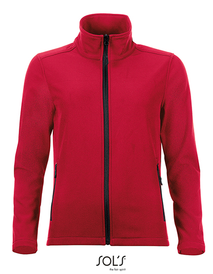 SOL'S Women's Softshell Zip Jacket Race in Pepper Red