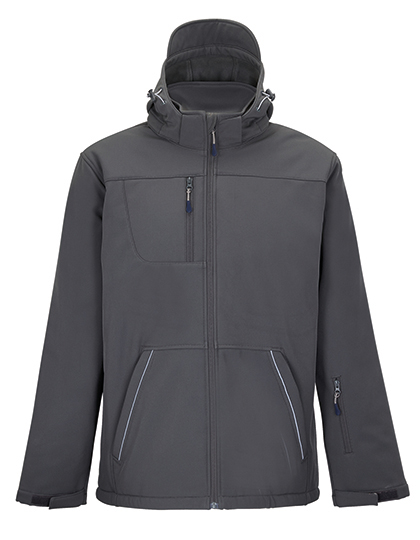 SOL'S Men's Rock Padded Softshell in Charcoal Grey (Solid)