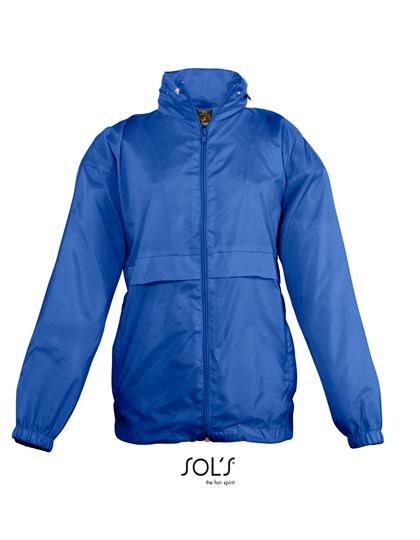 SOL'S Kids' Windbreaker Surf in Royal Blue 241