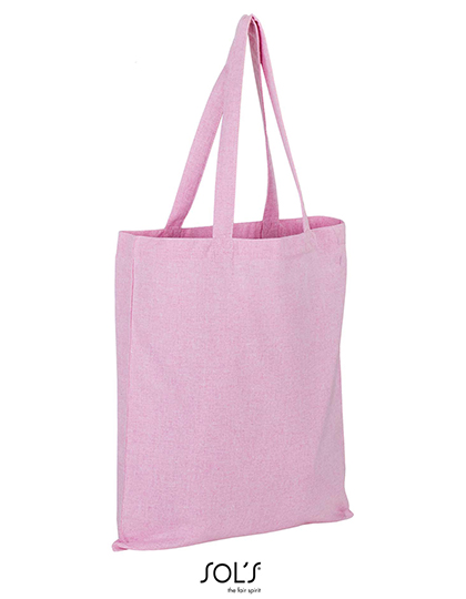 SOL'S Awake Recycled Shopping Bag in Heather Pink