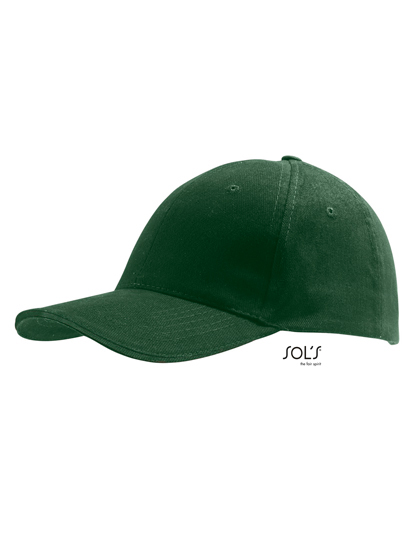 SOL'S Six Panel Cap Buffalo in Bottle Green