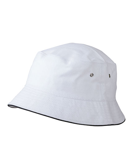 Myrtle Beach Fisherman Piping Hat in White