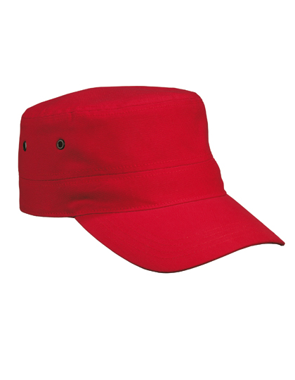 Myrtle Beach Military Cap in Red