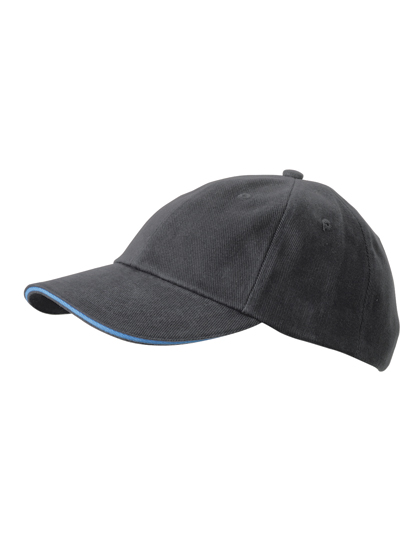 Myrtle Beach 6-Panel Raver Sandwich Cap in Graphite