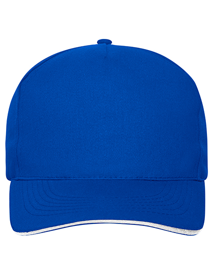Myrtle Beach 5 Panel Sandwich Cap Bio Cotton in Royal