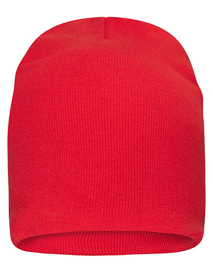 Myrtle Beach Bio Cotton Casual Beanie in Red
