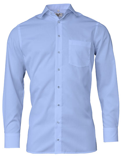 Marvelis Men's Shirt Comfort Fit Long Sleeve in Blue
