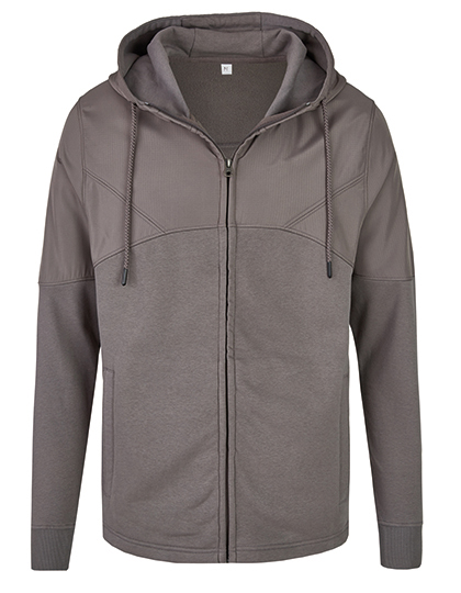 Miners mate my mate - Unisex Sweat Jacket in Grey Solid