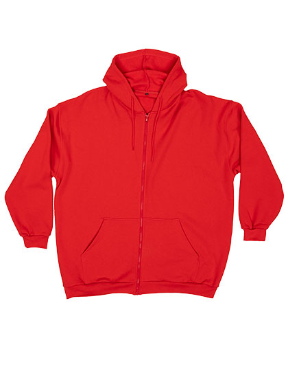 Miners mate supersize Unisex Zip-Jacket in Red