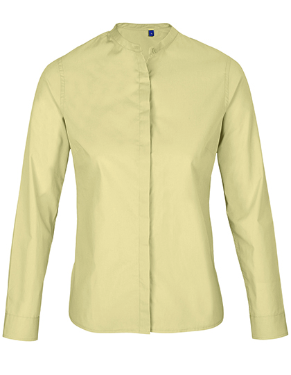 Women's Mao Collar Shirt Bart – 60% Baumwolle / 40% Polyester