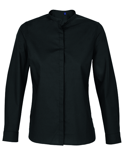Women's Mao Collar Shirt Bart — besticken oder bedrucken lassen