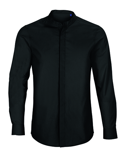 Men's Mao Collar Shirt Bart — besticken oder bedrucken lassen