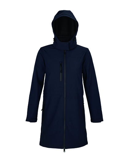 NEOBLU Women's Long Softshell Coat Achille in Night
