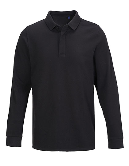 Men's Long Sleeve Polo Shirt Owen — besticken oder bedrucken lassen