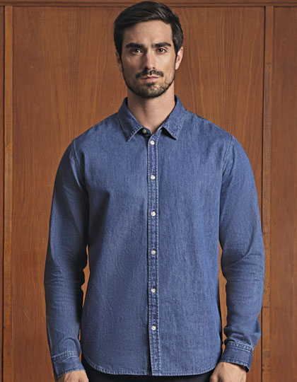 Men's High-End Denim Shirt Bennett — besticken oder bedrucken lassen