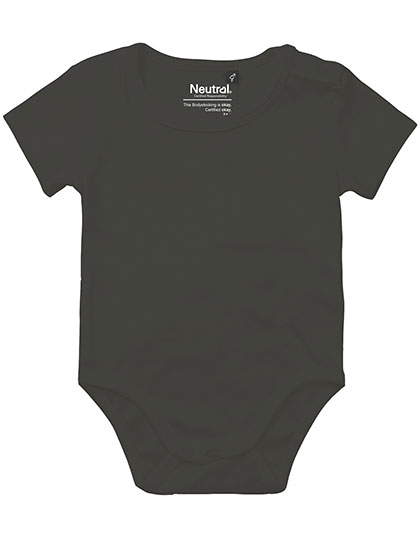 Neutral Babies Short Sleeve Bodystocking in Charcoal